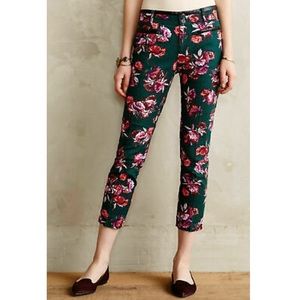 Cartonnier Charlie Ankle Green Floral Pant